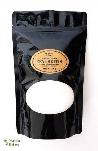Erythritol 1000 g, přírodní sladidlo 0 kalorií, NaturBites