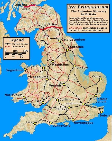 Seznam římských archeologických lokalit ve Velké Británii
