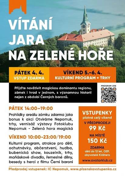 Sezóna 2025 startuje v dubnu - Zámek Zelená Hora