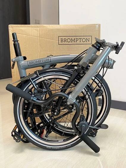 Brompton P Line Urban Storm Grey Metallic (Mid Handlebar)