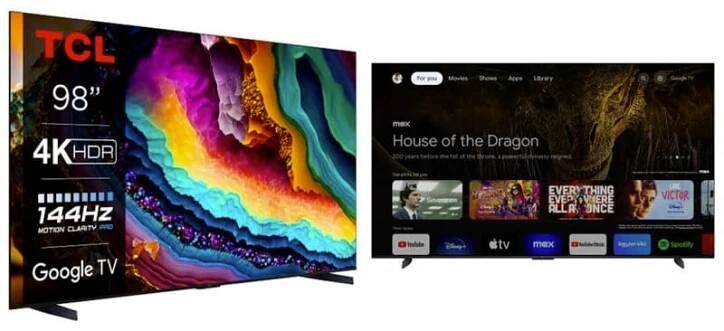 televize TCL P74 s úhlopříčkou 85 a 98 palců levněji cena specifikace