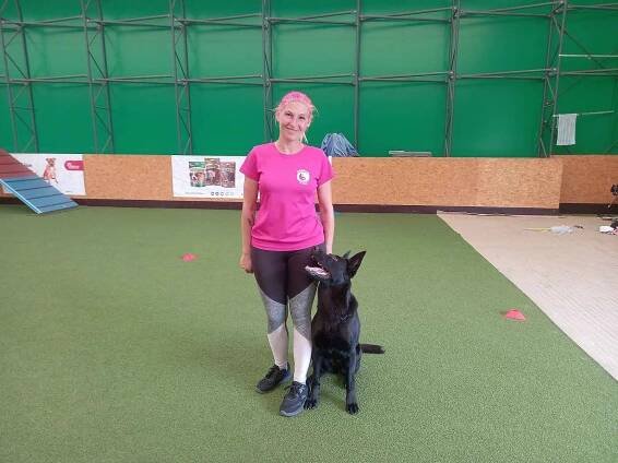 Z návštěvy Dog Academy v Berouně. Na snímku Barbara Vlasáková