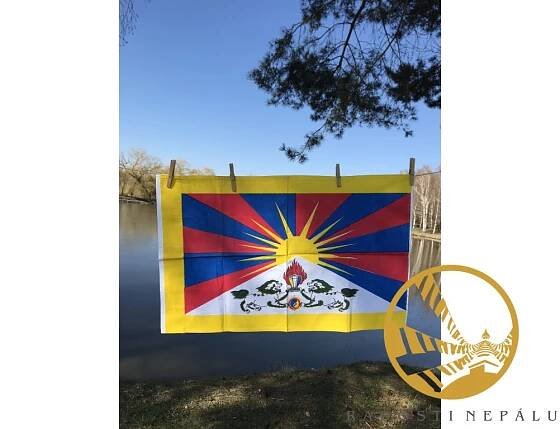 Vlajka Tibetu tištěná