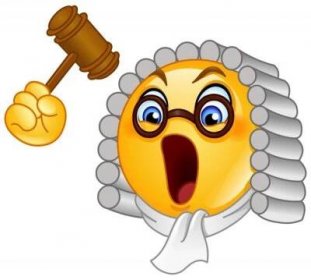 Judge emoticon
