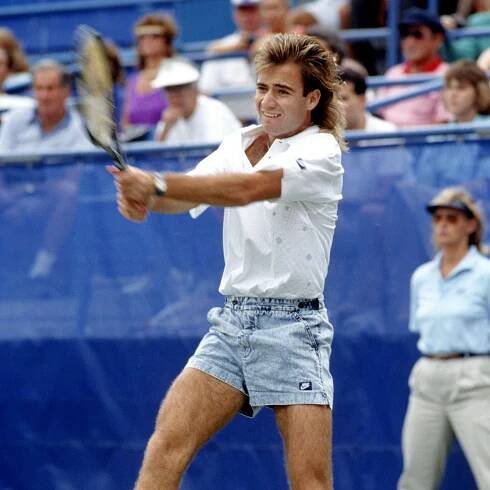 Andre Agassi Competed at the U.S. Open in Tiny Jean Shorts