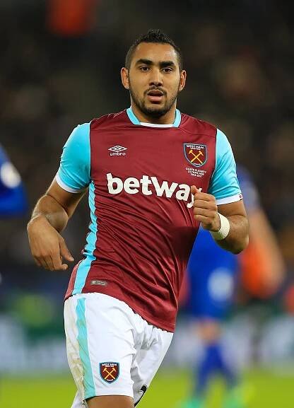 Dimitri Payet in West Ham United uniform.