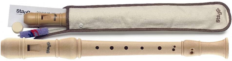 Stagg REC3-BAR/WD, zobcová flétna sopránová, barokní prstoklad