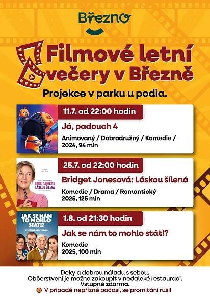 Filmové večery v Březně jsou zpět