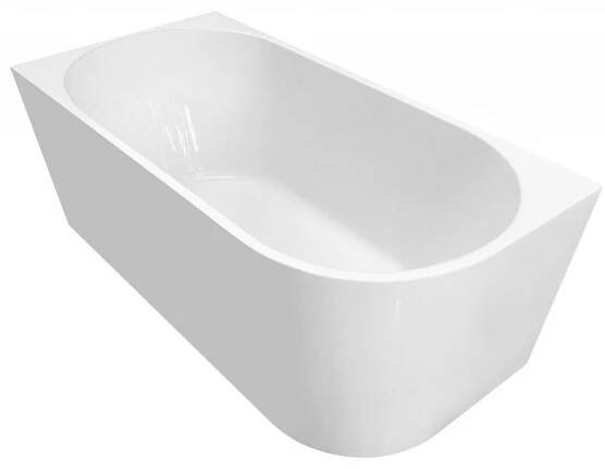 AQUALINE - TIBERA L rohová stojící vana, 150x75cm, bílá (E1047)
