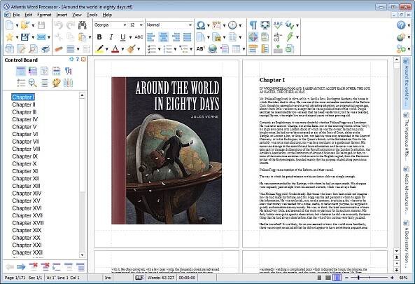 Atlantis Word Processor screenshot (Light theme)