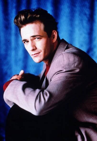 Image may contain Luke Perry Human Person Face and Performer