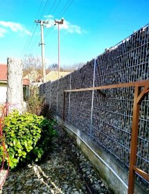 Gabionový sypaný plot, výška 2030 mm, zinok - PLOTREAL