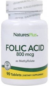 Nature's Plus Folic Acid 800 mcg - 90 tablet