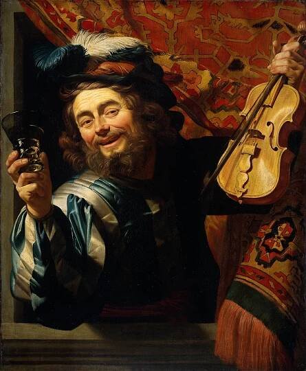 Veselý houslista, 1623