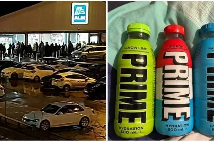 Prime energy drink: Huge queues form outside Scots Aldi stores as parents rush to buy popular sports drink...