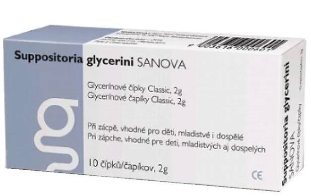 SANOVA Glycerínové čípky Classic 10x2 g