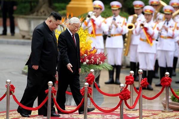 Kim Čong-un sa stretol s vietnamským prezidentom Nguyenom Phu Trongom