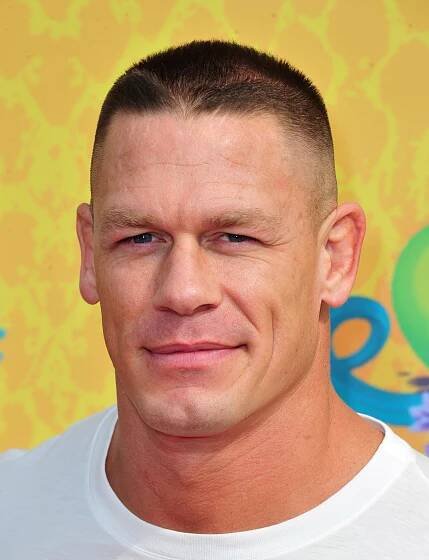 WWE superstar John Cena in action during a wrestling match