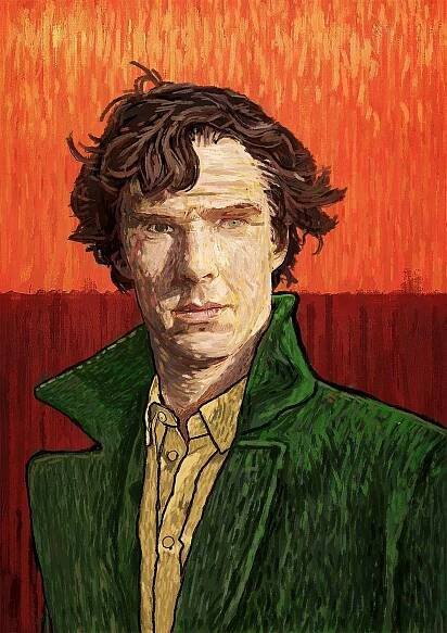 Benedict Cumberbatch Photoshop Painting Vincent Van Gogh - Vincent Van Gogh Painting Style