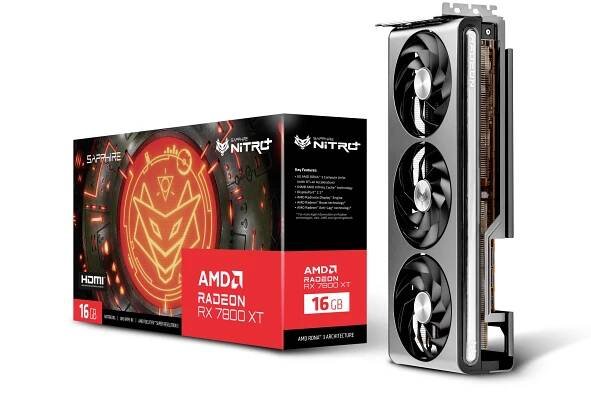 Sapphire grafická karta AMD Radeon RX 7800 XT NITRO+ 16 GB GDDR6-RAM PCIe x16 HDMITM, DisplayPort Sopka, AMD FreeSync