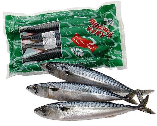 Makrela kuchaná celá mražená 9x1,2kg Kimbex