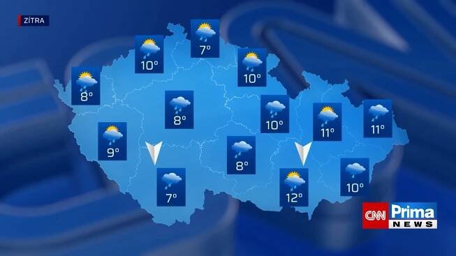 Počasí 12. 9. 2024