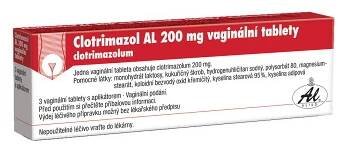 CLOTRIMAZOL AL 100 mg 6 vaginálních tablet (Vaginální mykóza)