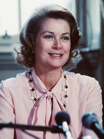 Princess Grace of Monaco attends a poetry reading in Edinburgh, Scotland