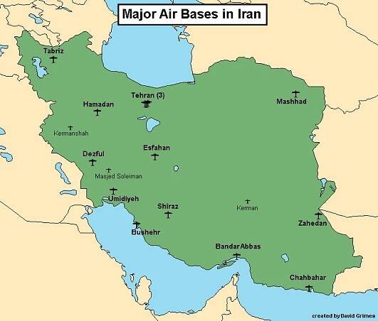 Iran Air Fields