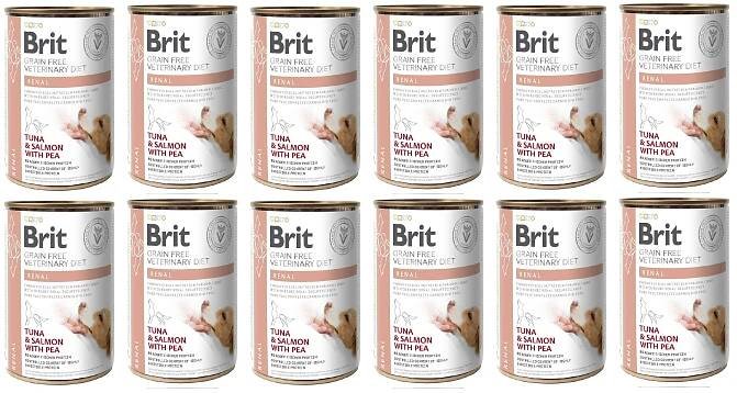 BRIT Veterinary Diet Renal Tuna&Salmon&Pea 12x400 g