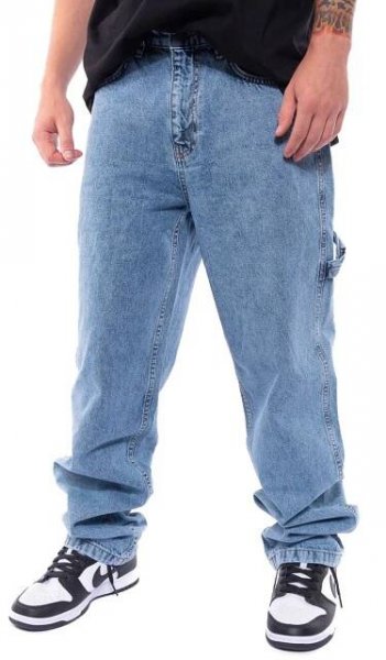 Džíny Karl Kani Retro Baggy Workwear Denim Vintage midnight blue - Snapbacks