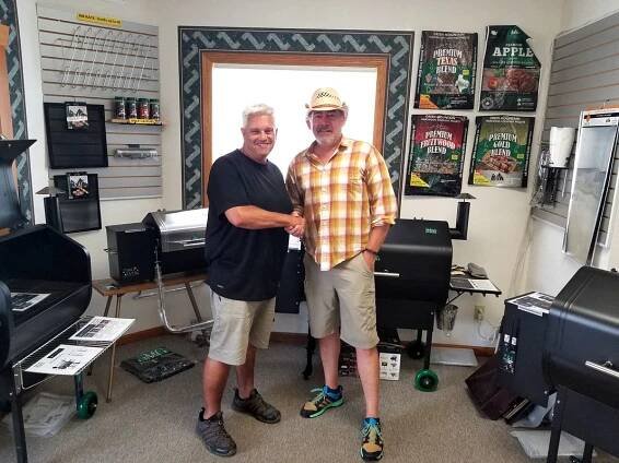 Carey with The Mountain Man, Steve Berry