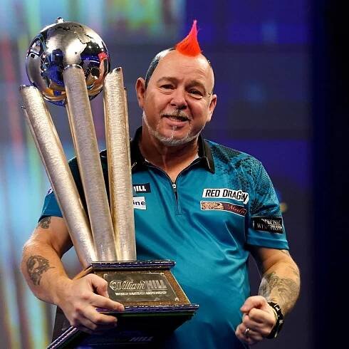 Peter Wright holds nerve to win second world title
