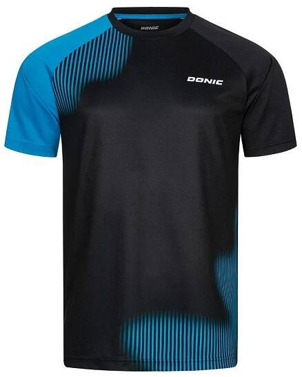 Tričko DONIC Peak černá-modrá 2XL