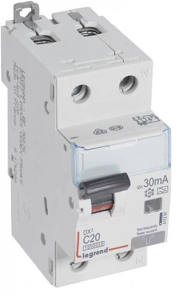 411297 DX3 KOMB. 1+N C20 30MA A 10KA
