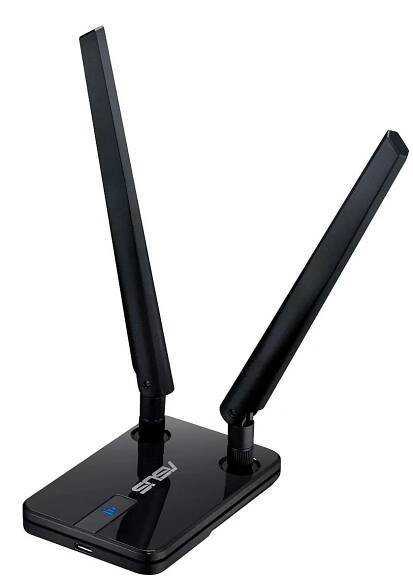 WiFi USB adaptér ASUS USB-N14, 300Mbps, 2x5 dBi odnímatelné antény