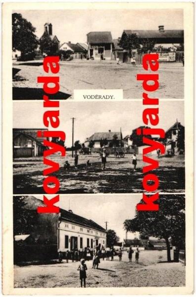 Voděrady - Hostinec, Náves, .. / Luštěnice, Dobrovice / Mladá Boleslav - Pohlednice místopis