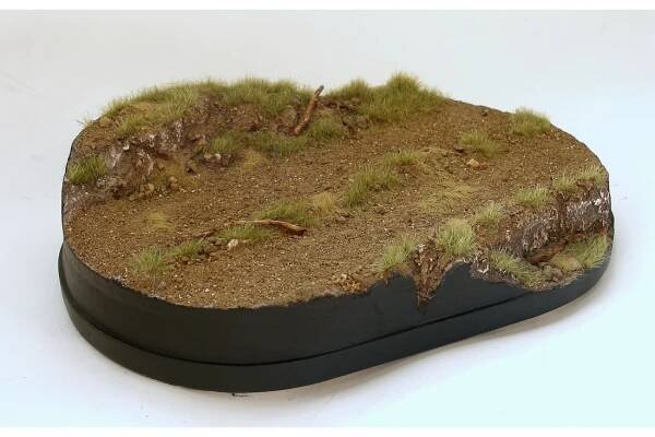 polní cesta - ovál (barva) - Diorama-hm