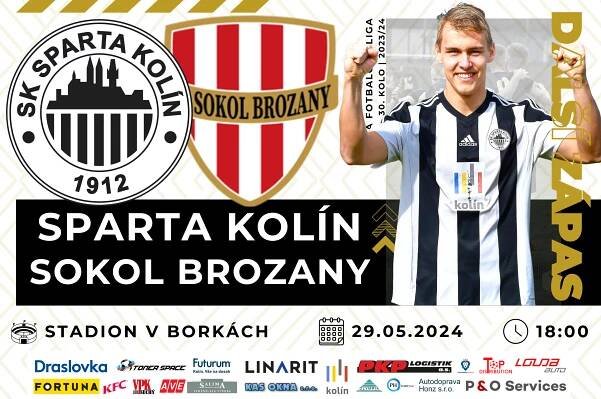 Naposledy doma! Ve středu hostíme Brozany - SK Sparta Kolín, z.s.