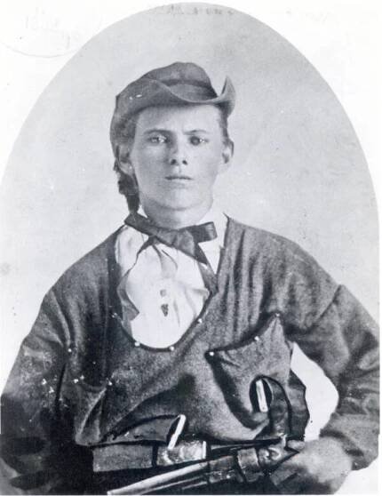 Young Jesse James With Gun