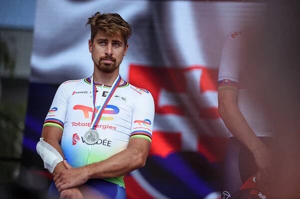 Peter Sagan se stříbrnou medailí z mistrovství České republiky v silniční...