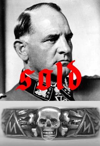 SS-Totenkopfring Josef "SEPP" DIETRICH 24. XII. 1933 - STUNNING CONDITION!!! - SOLD