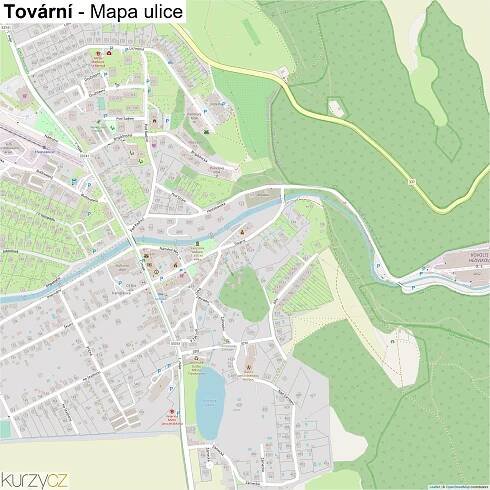 Tovární - mapy | Kurzy.cz