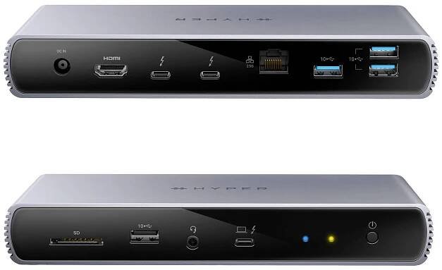 Hyper Thunderbolt 4 - dokovací stanice, Silver | iSpace.cz
