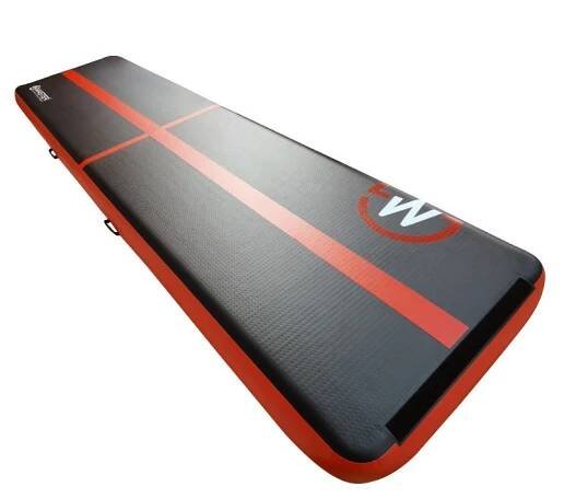 AirTrack Nafukovací gymnastická podložka MASTER 400 x 100 x 20 cm černo-červená
