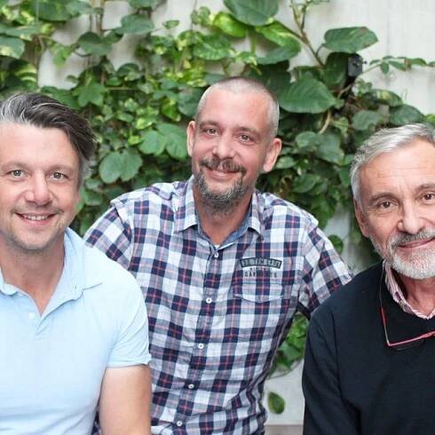Martin Kavan,  Ondřej Kavan a moderátor Jan Čenský | foto: Elena Horálková