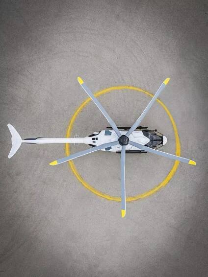 View from above Airbus H140