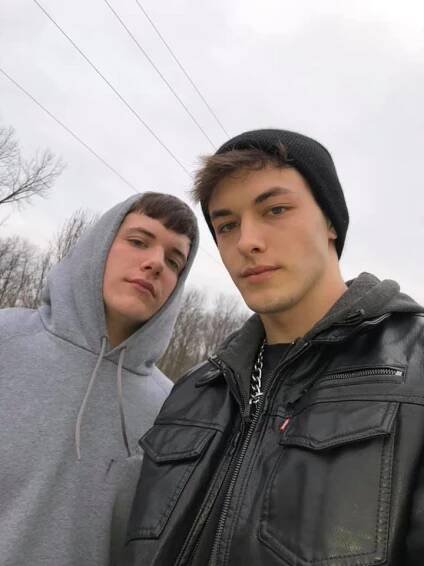 Griffin Johnson with Brother Graham Johnson