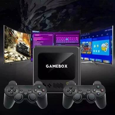 GAMEBOX G10, podpora 40 000 her, dva ovladače, 128GB, černá