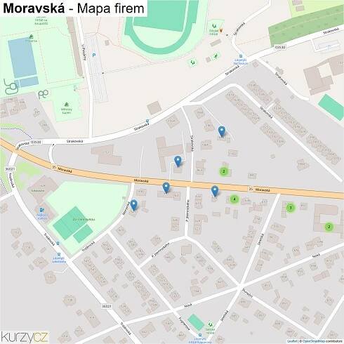 Moravská - mapy | Kurzy.cz